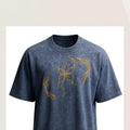 Blue Acid Wash Bird Tee product view