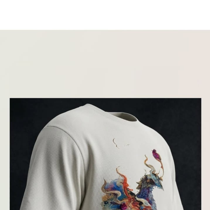 Celestial Phoenix Oversized Tee product view