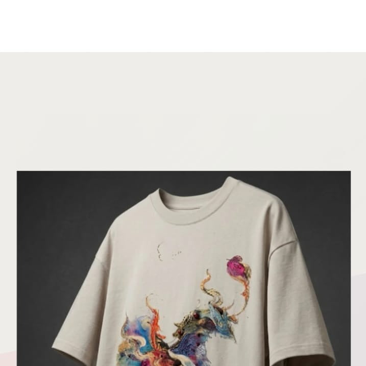 Celestial Phoenix Oversized Tee product view