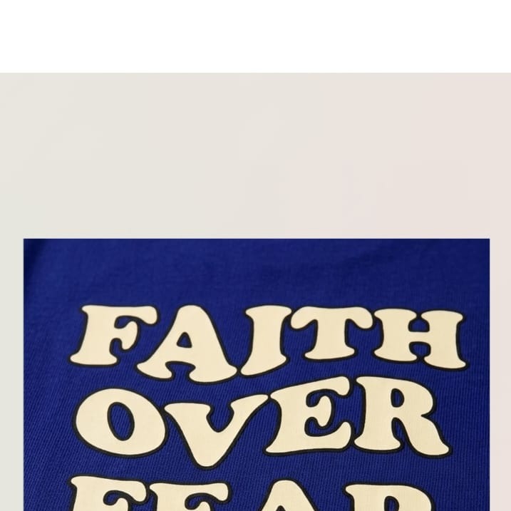 Faith Over Fear Royal Blue product view