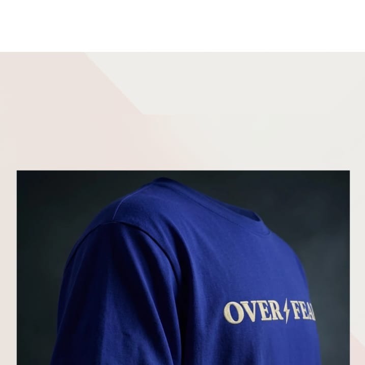 Faith Over Fear Royal Blue product view