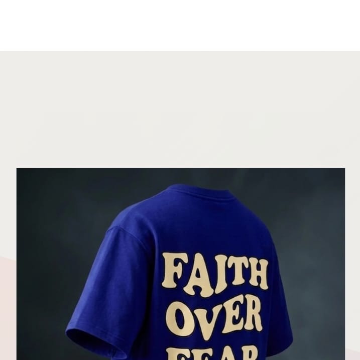 Faith Over Fear Royal Blue product view