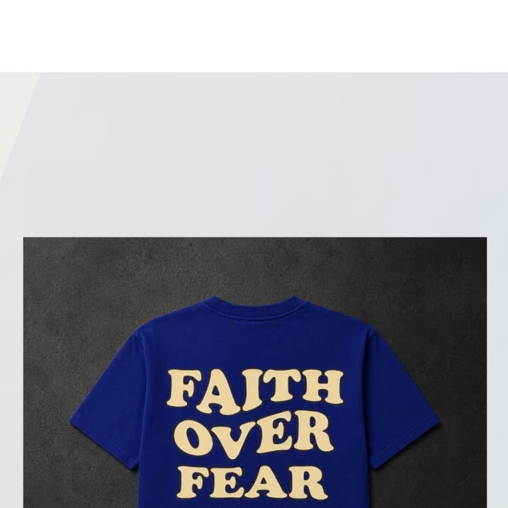 Faith Over Fear Royal Blue product view