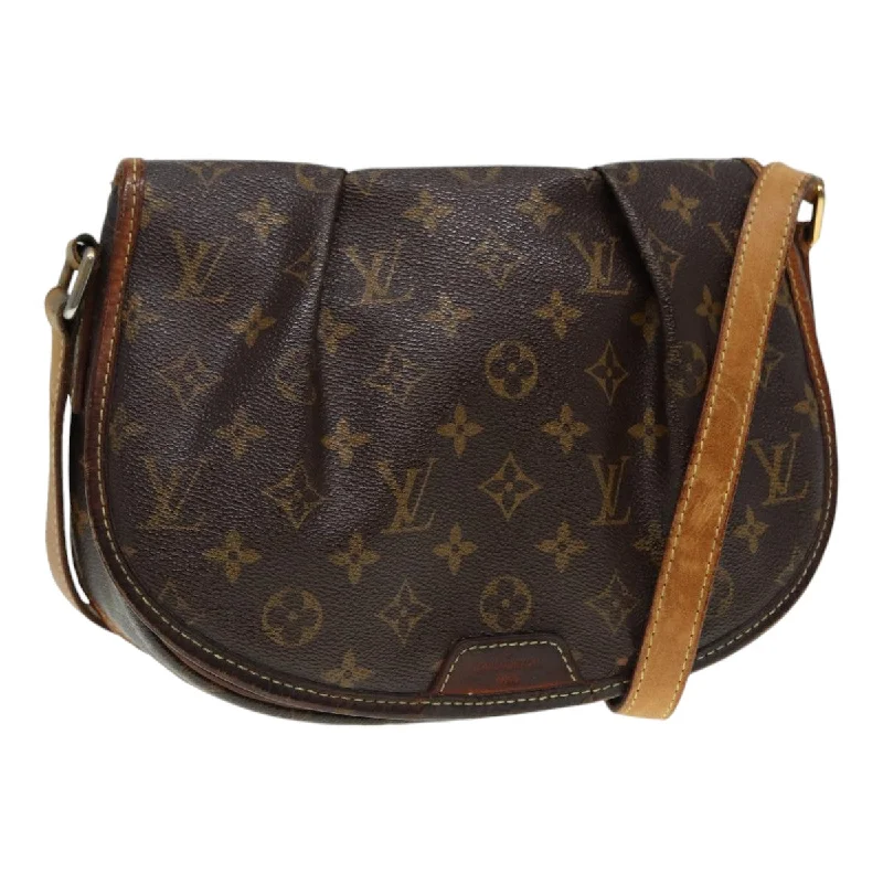 Designer bags with top handlesLOUIS VUITTON Monogram Menilmontant PM Shoulder Bag M40474 LV Auth 89108