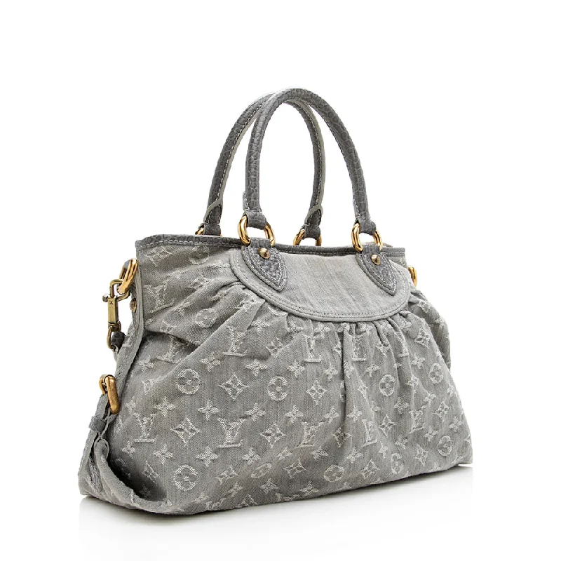 Top-rated backpack brandsLouis Vuitton Monogram Denim Neo Cabby MM Satchel (18797)