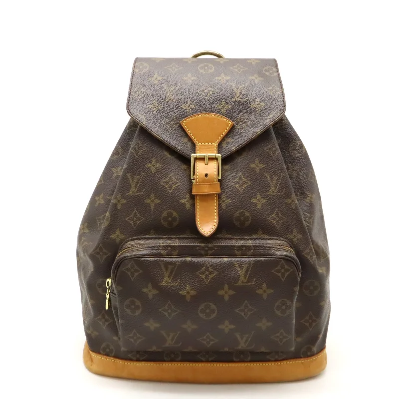 Vegan leather handbagsLouis Vuitton Monogram Monsuri MM Rucksack Bag