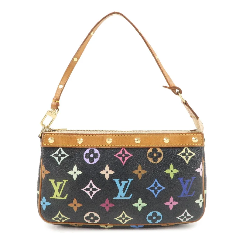 Sustainable fashion bagsLouis Vuitton Monogram Multicolor Pochette Accessoires Noir M92648