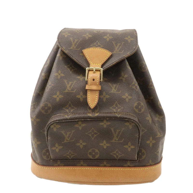 High-quality leather messenger bagsLouis Vuitton Monogram Montsouris MM Back Pack Brown M51136