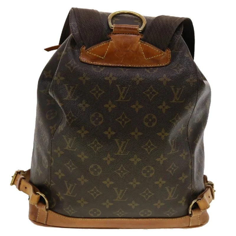 High-end designer bags for menLOUIS VUITTON Monogram Montsouris GM Backpack M51135 LV Auth 40930