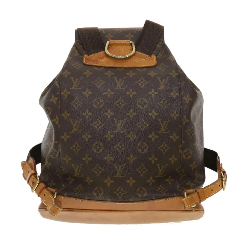 Vintage-inspired handbagsLOUIS VUITTON Monogram Montsouris GM Backpack M51135 LV Auth 39314