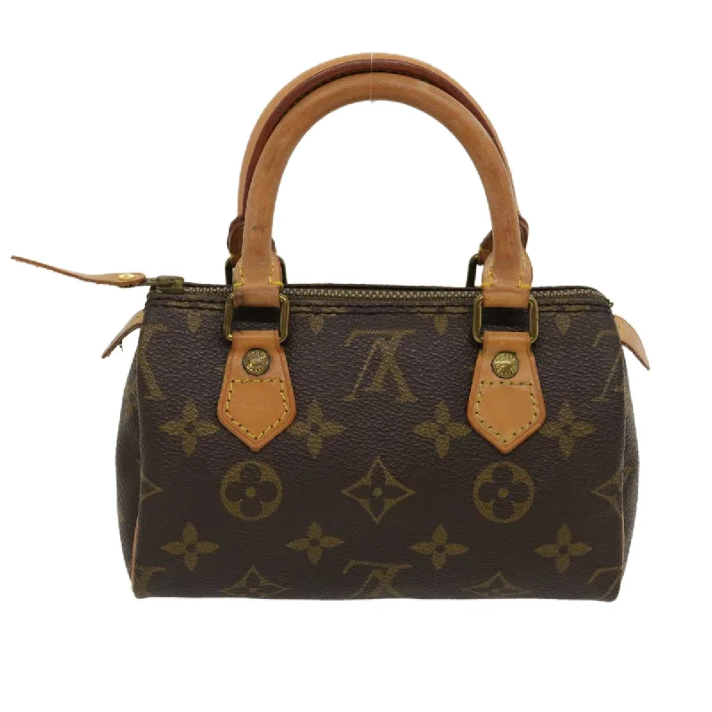 Designer bags with detachable strapsLOUIS VUITTON Monogram Mini Speedy Hand Bag M41534 LV Auth am2424g