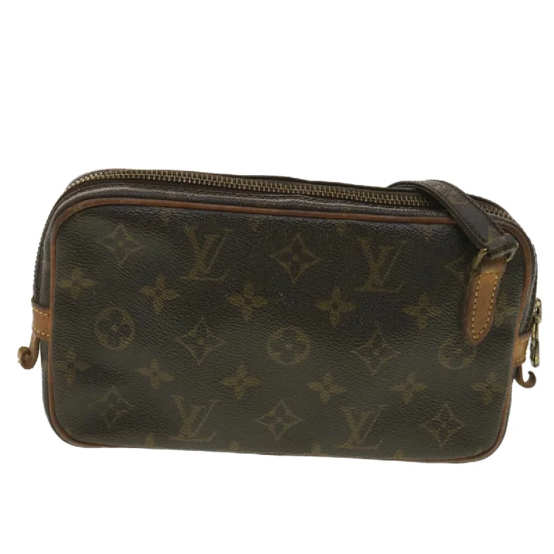 Durable leather bags for daily useLOUIS VUITTON Monogram Marly Bandouliere Shoulder Bag M51828 LV Auth B074