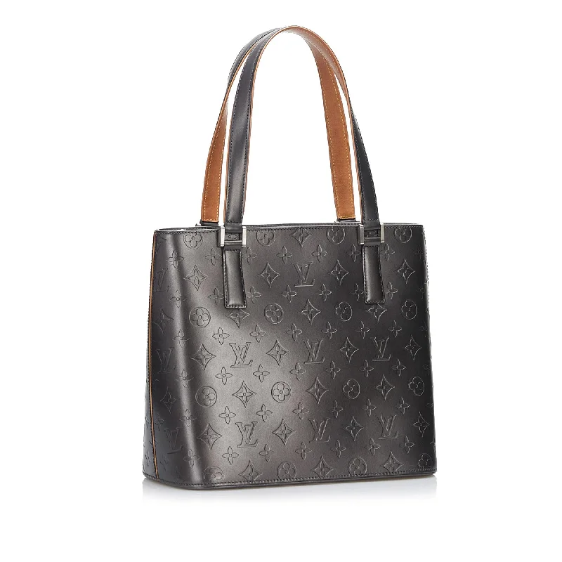 Luxury bags with chain strapsLouis Vuitton Monogram Mat Stockton (SHG-GYkPya)