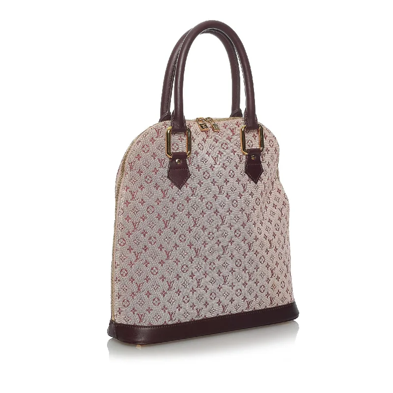 Luxury bags with chain strapsLouis Vuitton Monogram Mini Lin Alma Haut (SHG-33940)