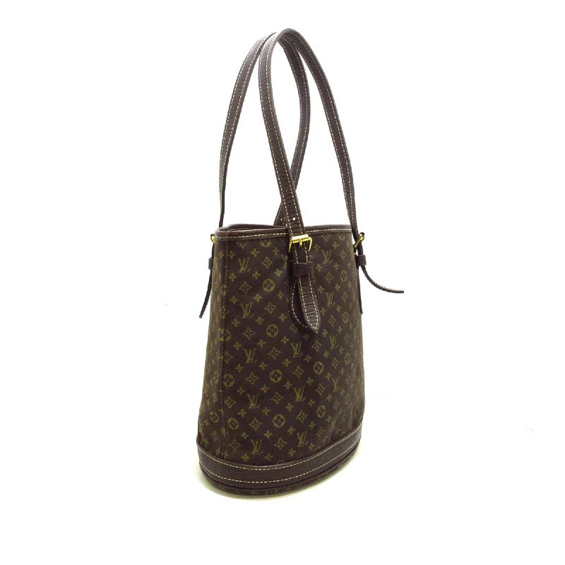 Designer bags for womenLOUIS VUITTON Monogram Mini Lin Bucket PM Bucket Bag