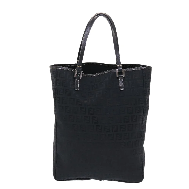 Best-selling designer bags 2025FENDI Zucchino Canvas Tote Bag Black  ar9954