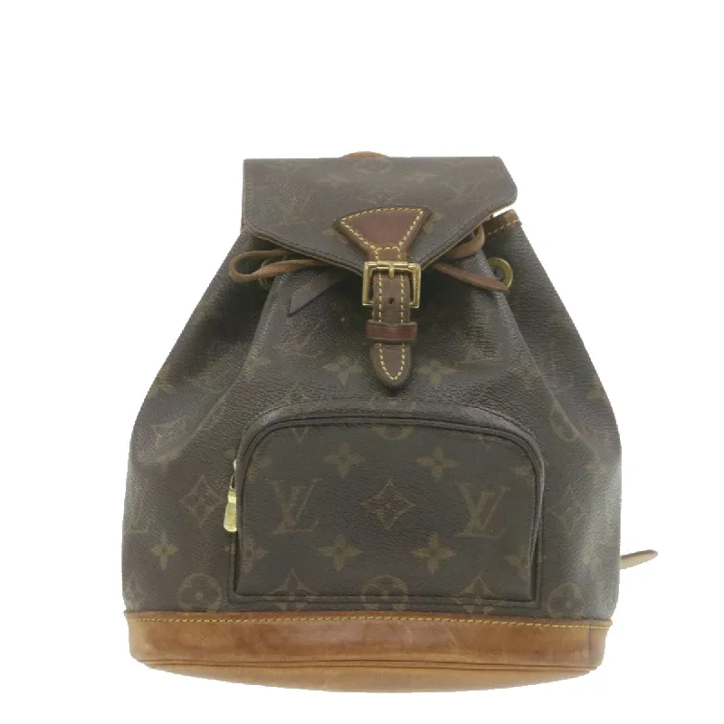 Compact crossbody bags for travelLOUIS VUITTON Monogram Montsouris PM Backpack M51137 LV Auth am776g