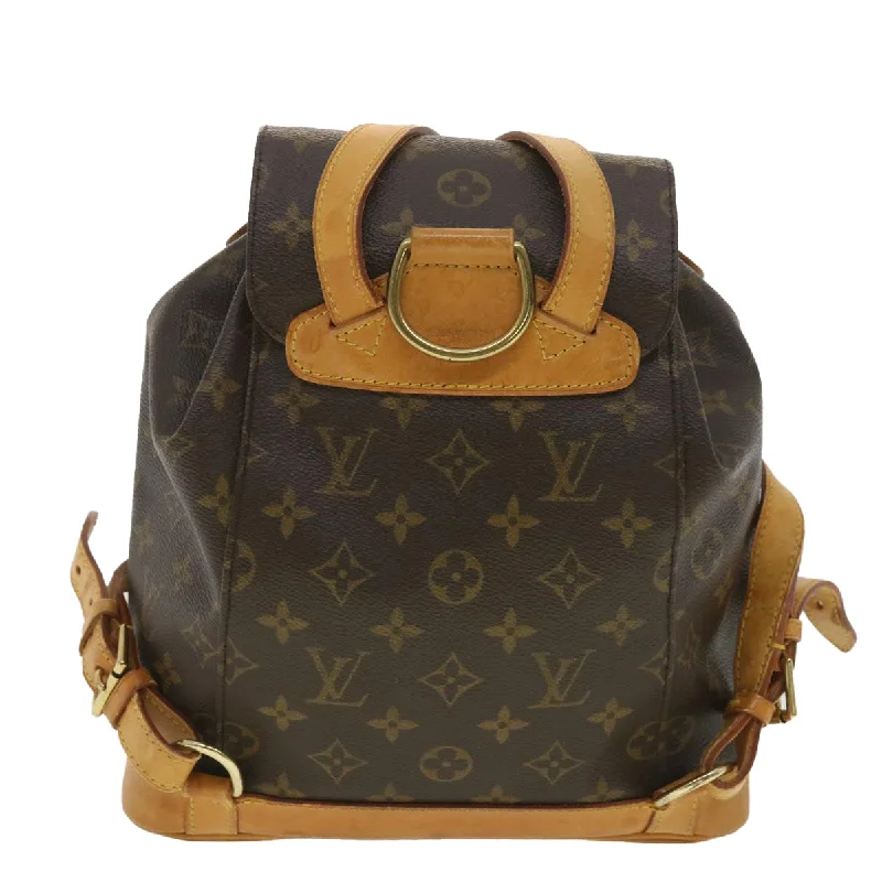 Trendy transparent PVC bagsLOUIS VUITTON Monogram Montsouris MM Backpack M51136 LV Auth 37597