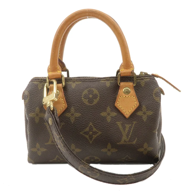 High-end designer bags for menLouis Vuitton Monogram Mini Speedy & Strap M41534 J75010