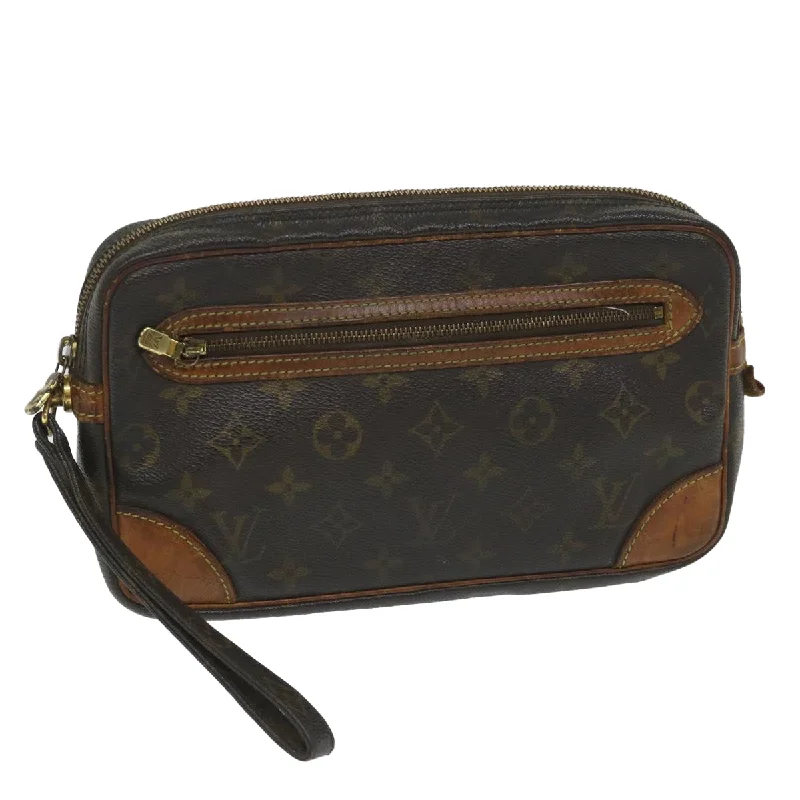 Compact crossbody bags for travelLOUIS VUITTON Monogram Marly Dragonne GM Clutch Bag M51825 LV Auth bs9251