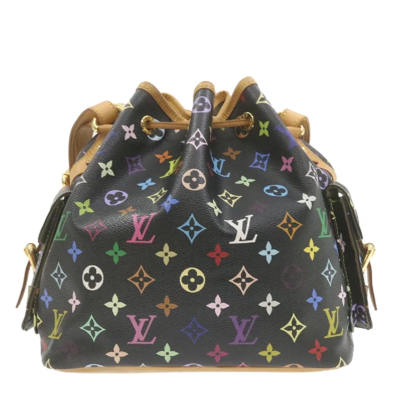 Affordable designer bag dupesLOUIS VUITTON Monogram Multicolor Noe Shoulder Bag Black M42230 LV  am337bA