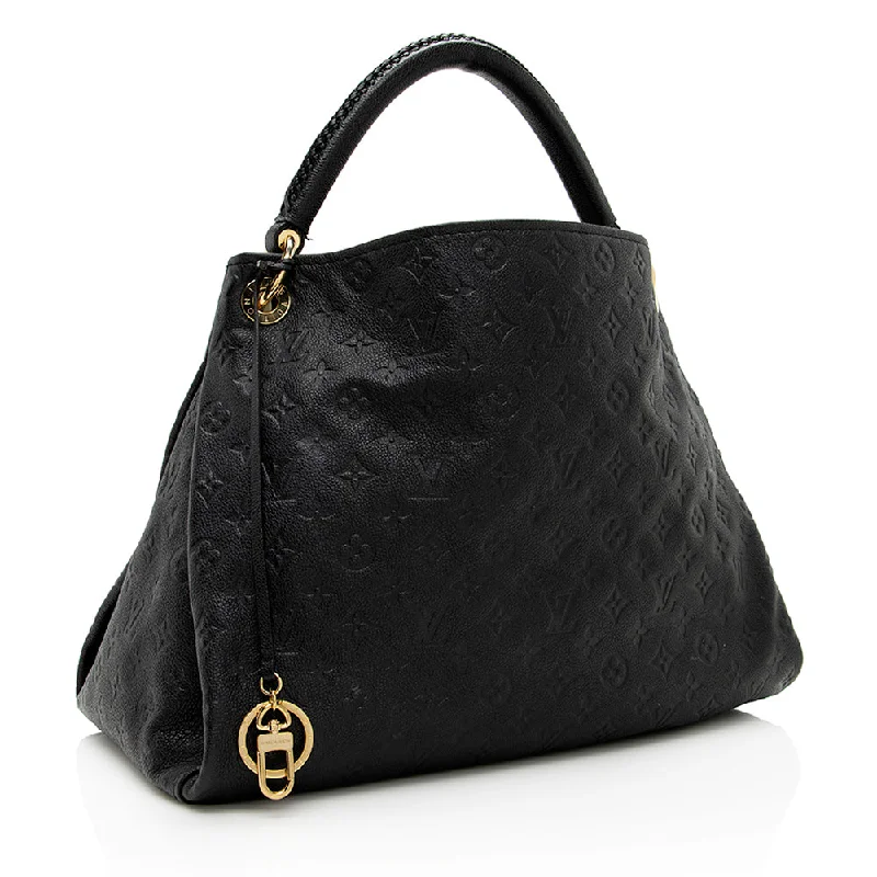 Minimalist leather handbagsLouis Vuitton Monogram Empreinte Artsy MM Shoulder Bag (18951)