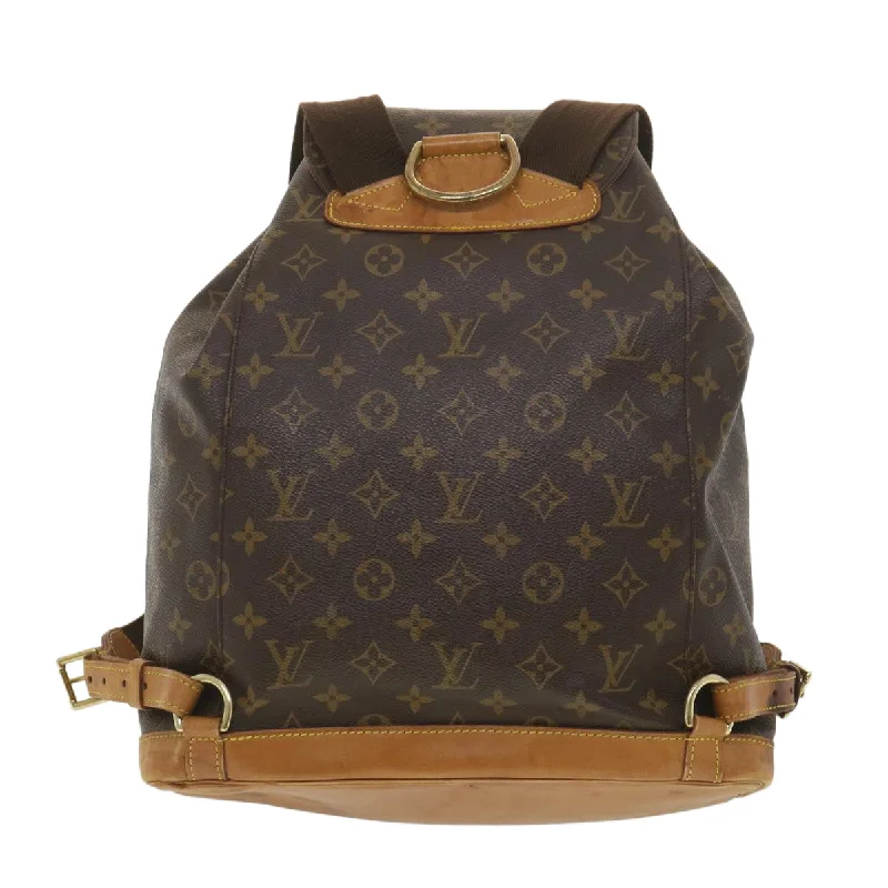 Waterproof backpack for hikingLOUIS VUITTON Monogram Montsouris GM Backpack M51135 LV Auth 38680