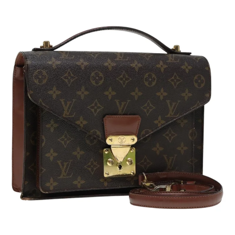 Luxury bags with chain strapsLOUIS VUITTON Monogram Monceau 28 Hand Bag 2way M51185 LV Auth 87562