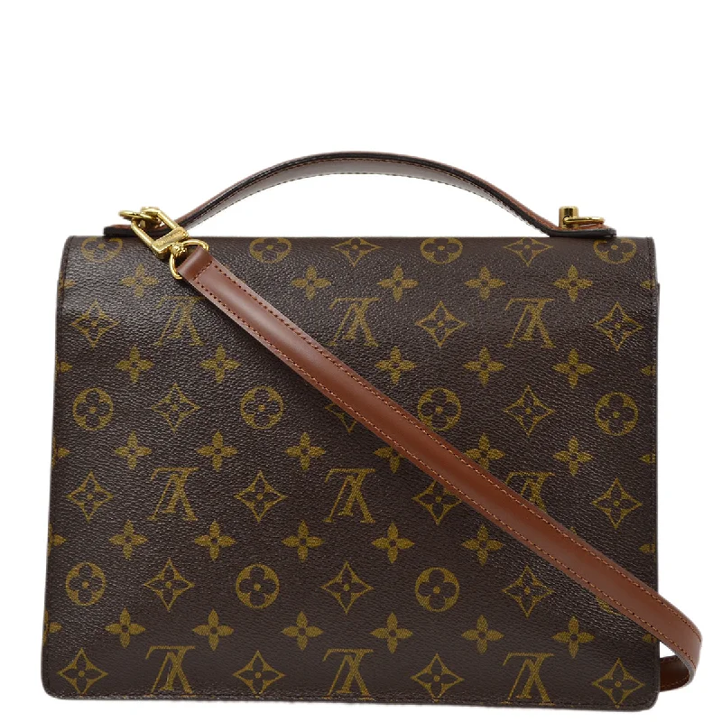 Elegant clutch bags for weddingsLouis Vuitton Monogram Monceau 28 2way Shoulder Handbag M51185