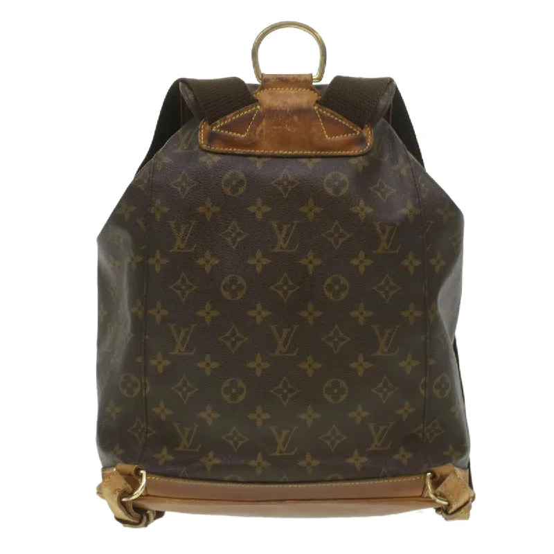 Sustainable fashion bagsLOUIS VUITTON Monogram Montsouris GM Backpack M51135 LV Auth 37662