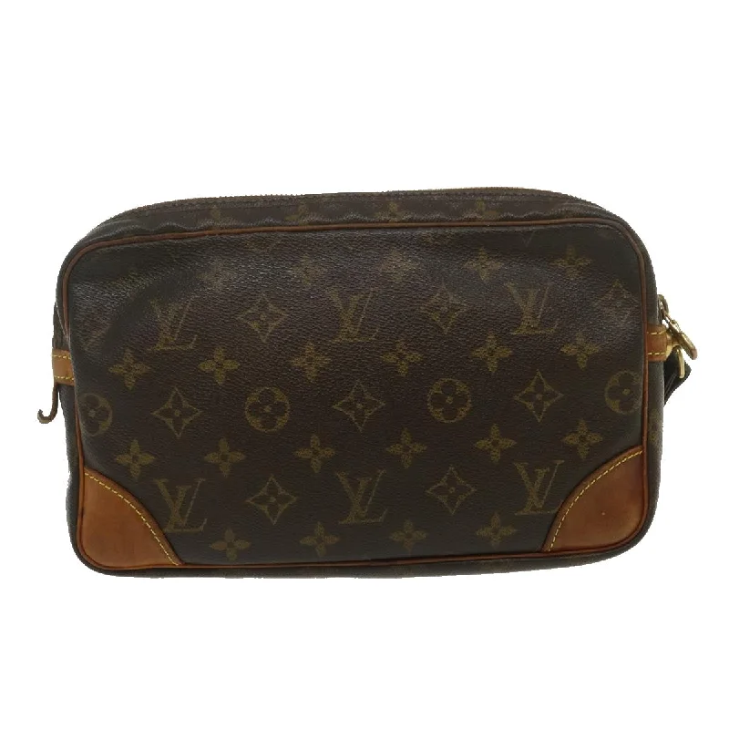 Best-selling designer bags 2025LOUIS VUITTON Monogram Marly Dragonne GM Clutch Bag M51825 LV Auth fm1336