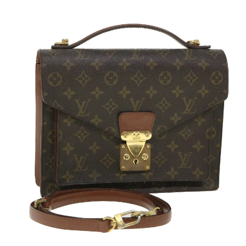 Top-rated backpack brandsLOUIS VUITTON Monogram Monceau 28 Hand Bag 2way M51185 LV Auth 54233