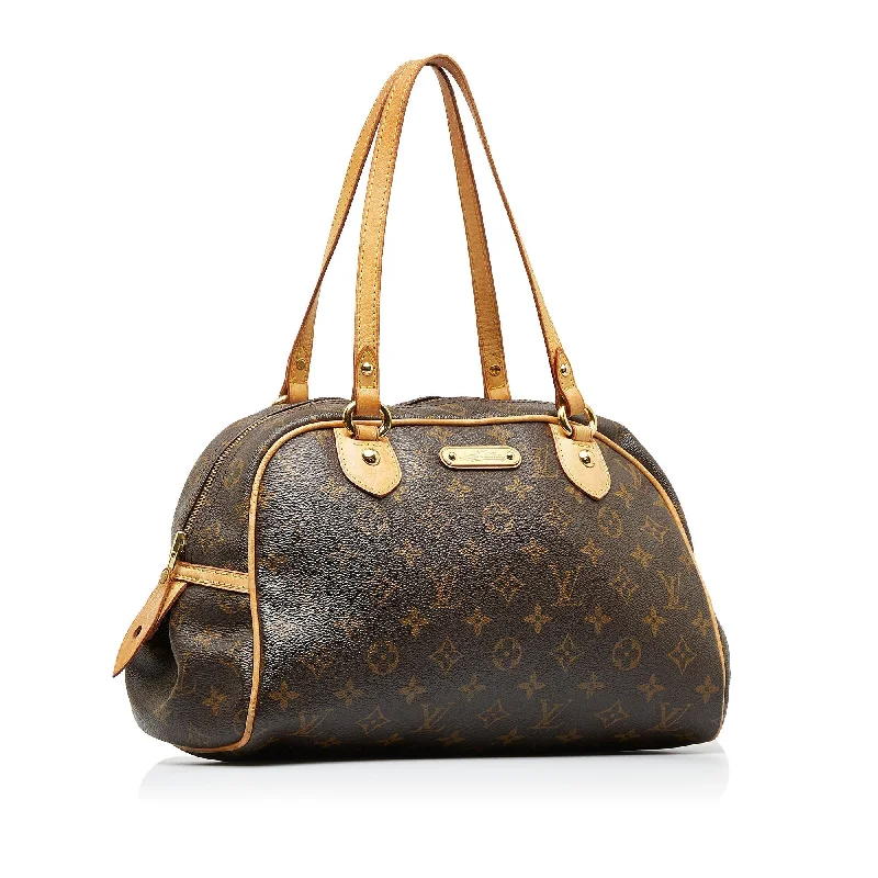 Water-resistant travel backpacksLOUIS VUITTON Monogram Montorgueil PM Shoulder Bag