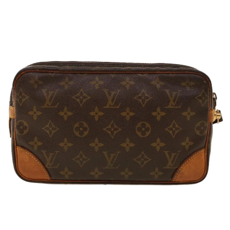 Large capacity travel bagsLOUIS VUITTON Monogram Marly Dragonne GM Clutch Bag M51825 LV Auth 42074