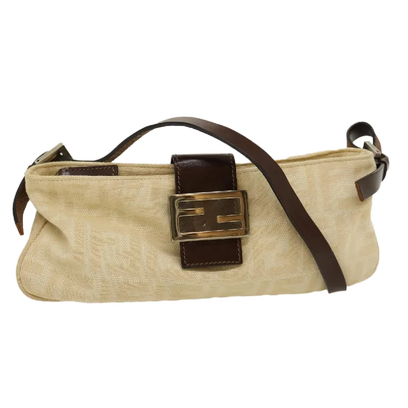 Best bags for photographersFENDI Zucca Canvas Mamma Baguette Shoulder Bag Beige  rd2169