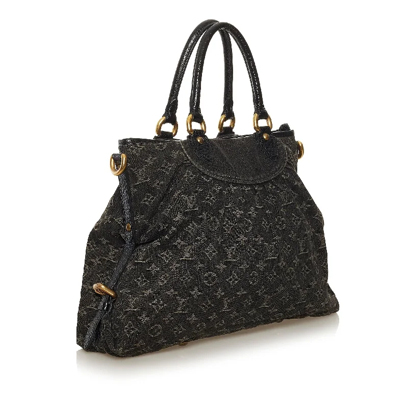 Designer bags with top handlesLouis Vuitton Monogram Denim Neo Cabby GM 36546)