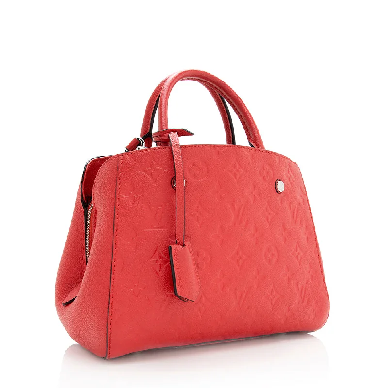 Best bags for weekend getawaysLouis Vuitton Monogram Empreinte Montaigne BB Satchel (19040)