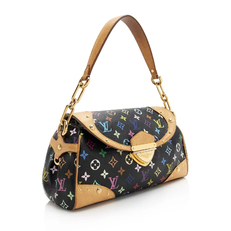 Luxury bags with chain strapsLouis Vuitton Monogram Multicolore Beverly MM Shoulder Bag (SHF-22720)