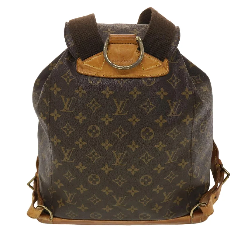 Luxury brand bags on saleLOUIS VUITTON Monogram Montsouris GM Backpack M51135 LV Auth 40009