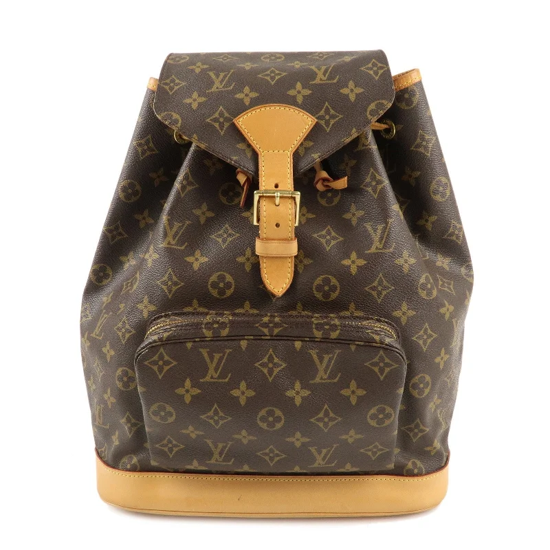 Luxury handbags 2025Louis Vuitton Monogram Montsouris GM Back Pack Brown M51135