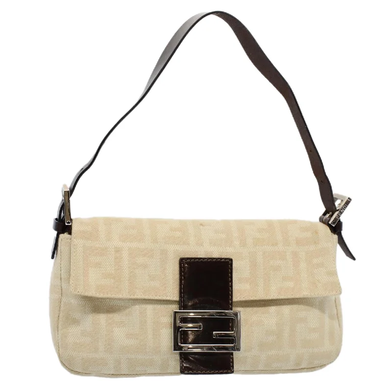 Customizable monogram bagsFENDI Zucca Canvas Mamma Baguette Shoulder Bag Beige 3505 26424 008  yk9079