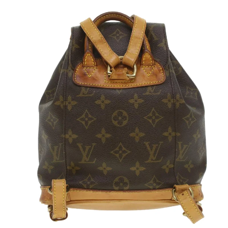 Customizable monogram bagsLOUIS VUITTON Monogram Montsouris PM Backpack M51137 LV Auth 37479