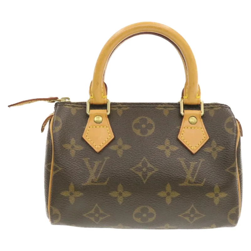 High-quality leather messenger bagsLOUIS VUITTON Monogram Mini Speedy Hand Bag M41534 LV Auth am240b