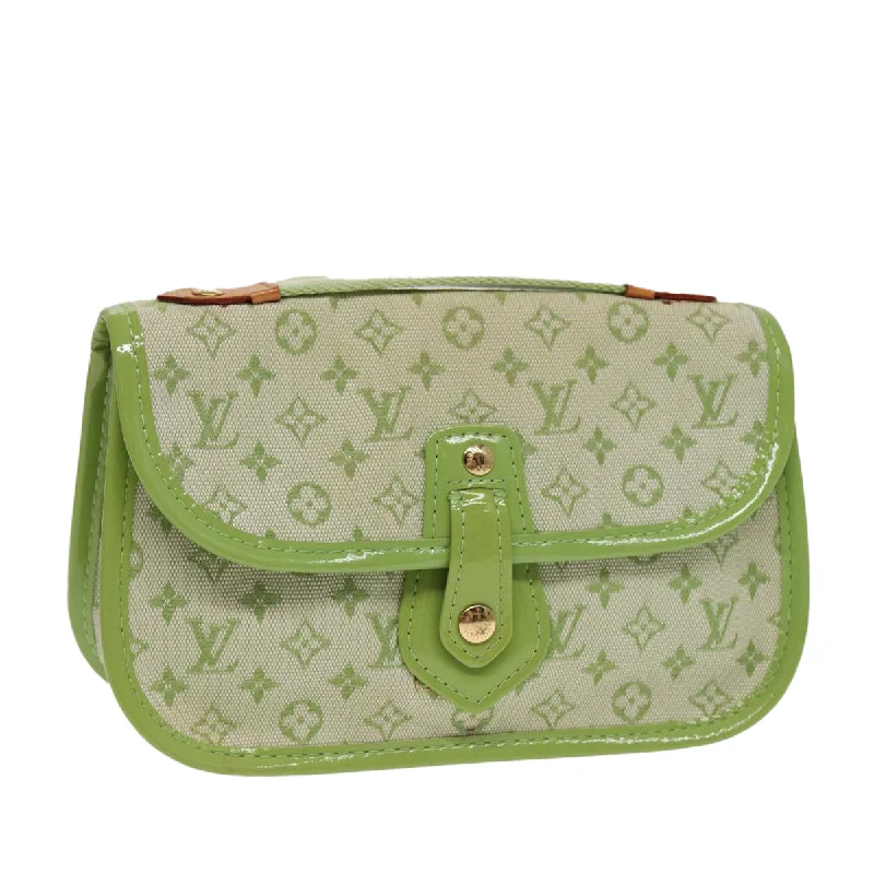 Eco-friendly tote bags for shoppingLOUIS VUITTON Monogram Mini Trousse Marie Kate Pouch Green M92935 Auth 88437