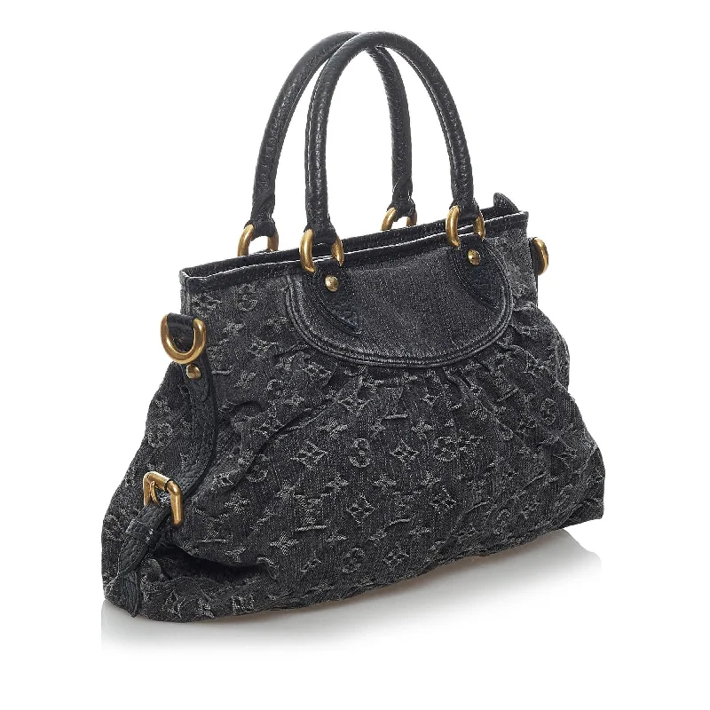 Luxury bags with exotic skinsLouis Vuitton Monogram Denim Neo Cabby MM (29437)