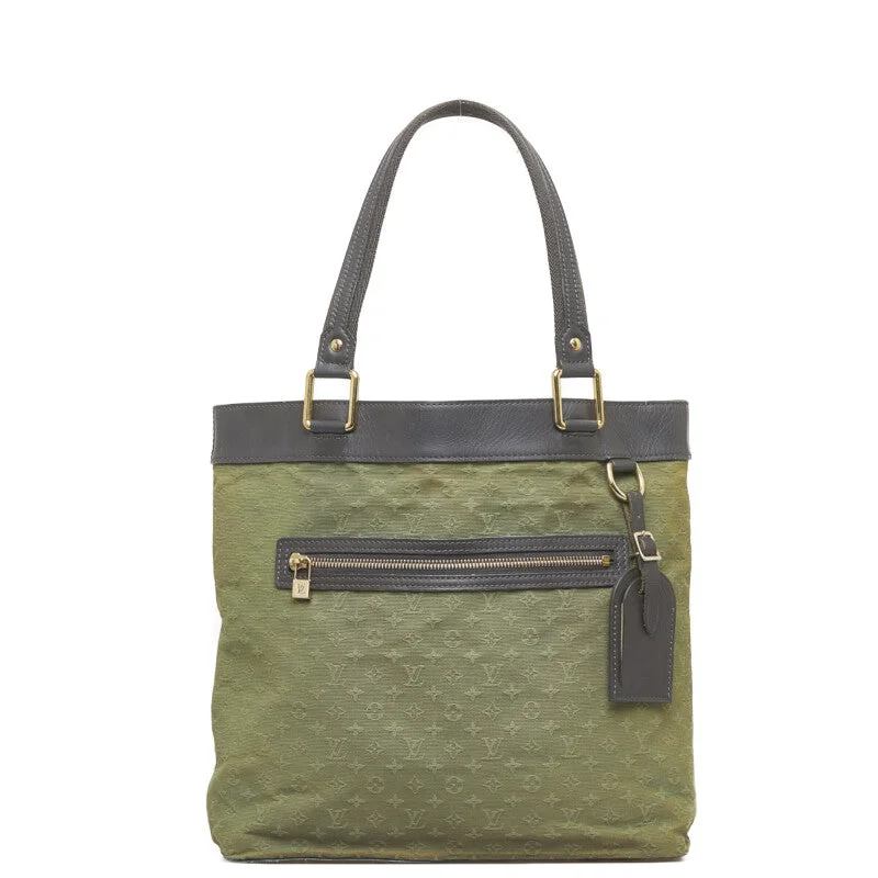 Luxury bags with chain strapsLouis Vuitton Monogram Mini Lucy GM  Bag Shoulder Bag M92681 Green Dark Brown Canvas Leather Ladies Louis Vuitton