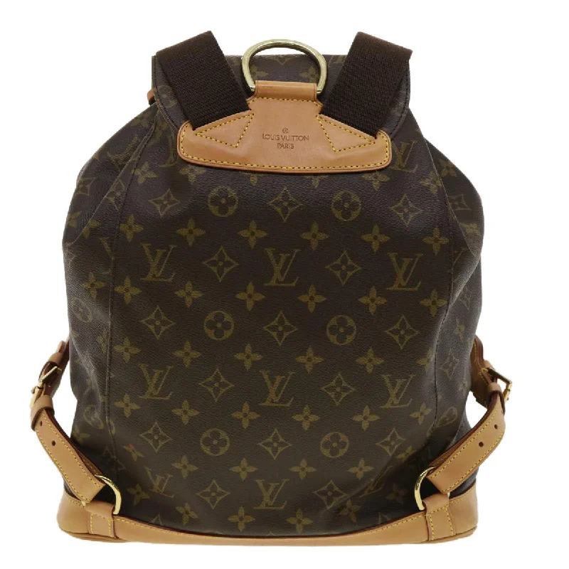 Elegant clutch bags for weddingsLOUIS VUITTON Monogram Montsouris GM Backpack M51135 LV Auth am3323