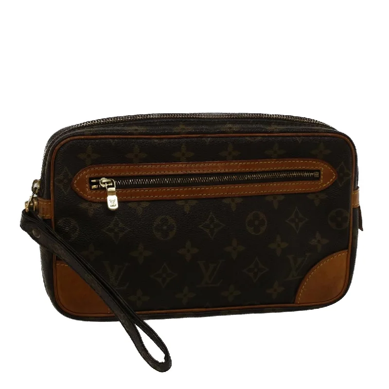 Sustainable fashion bagsLOUIS VUITTON Monogram Marly Dragonne GM Clutch Bag M51825 LV Auth 57400