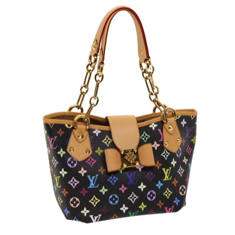 Compact crossbody bags for travelLOUIS VUITTON Monogram Multicolor Annie MM Shoulder Bag Black M40308 Auth 62902A