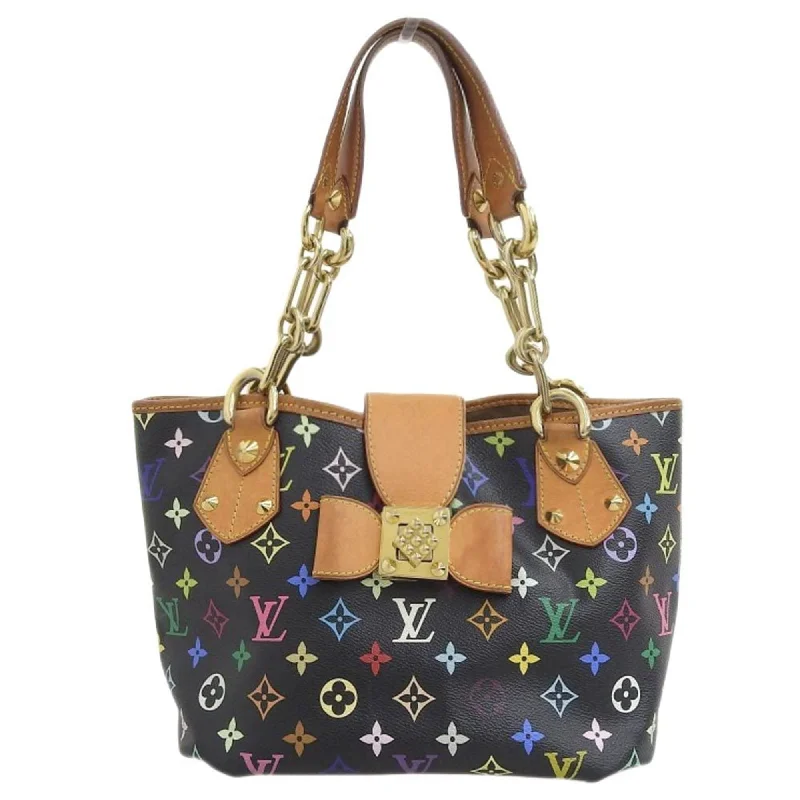 Elegant clutch bags for weddingsLouis Vuitton Monogram Multicolor Annie MM Shoulder Bag M40308 Noir Black